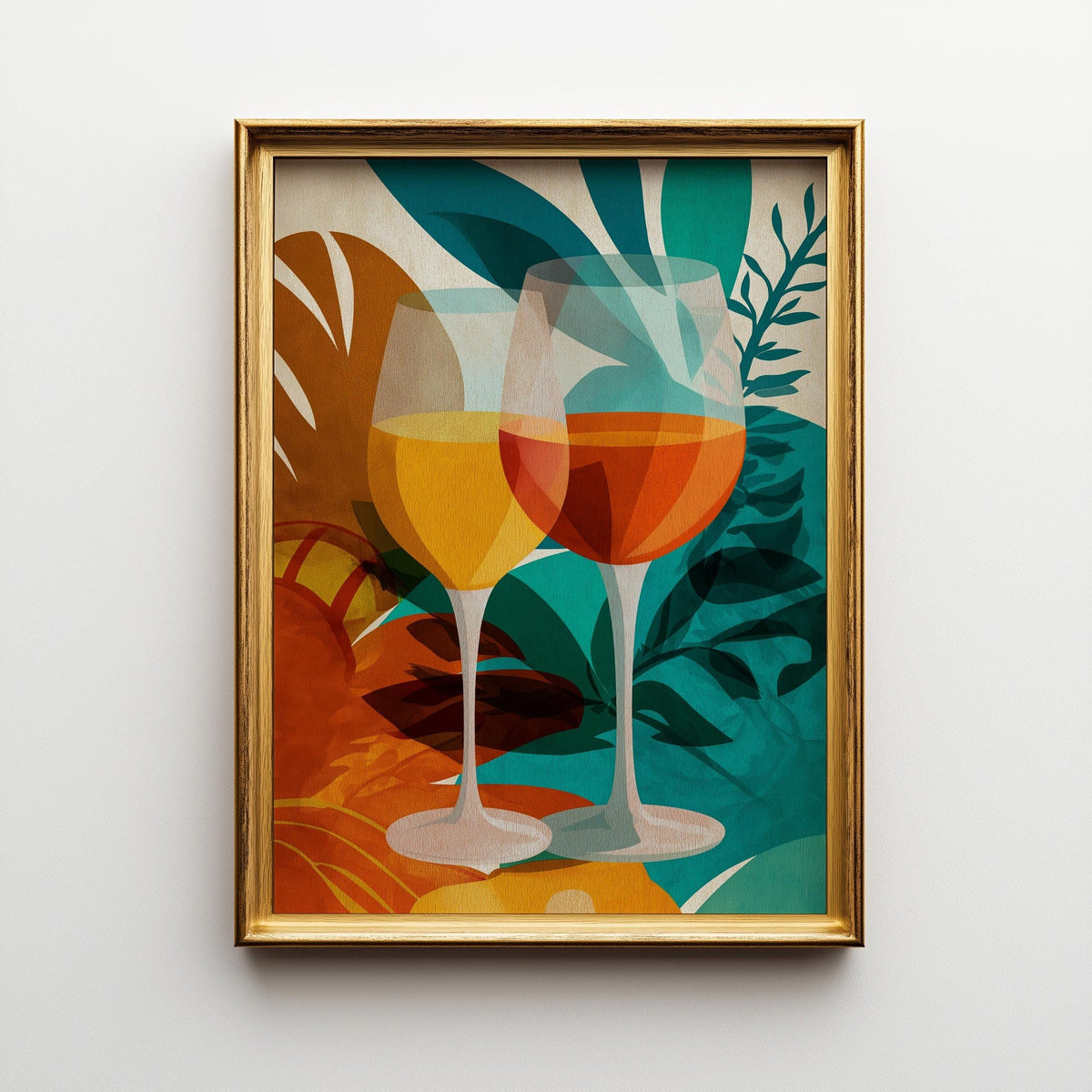 Autumn Wine Bottle Print | Rustic Fall Floral Kitchen Wall Art Poster | Autumn Wall Art Print | Fall Art | Kitchen Wall Ar...