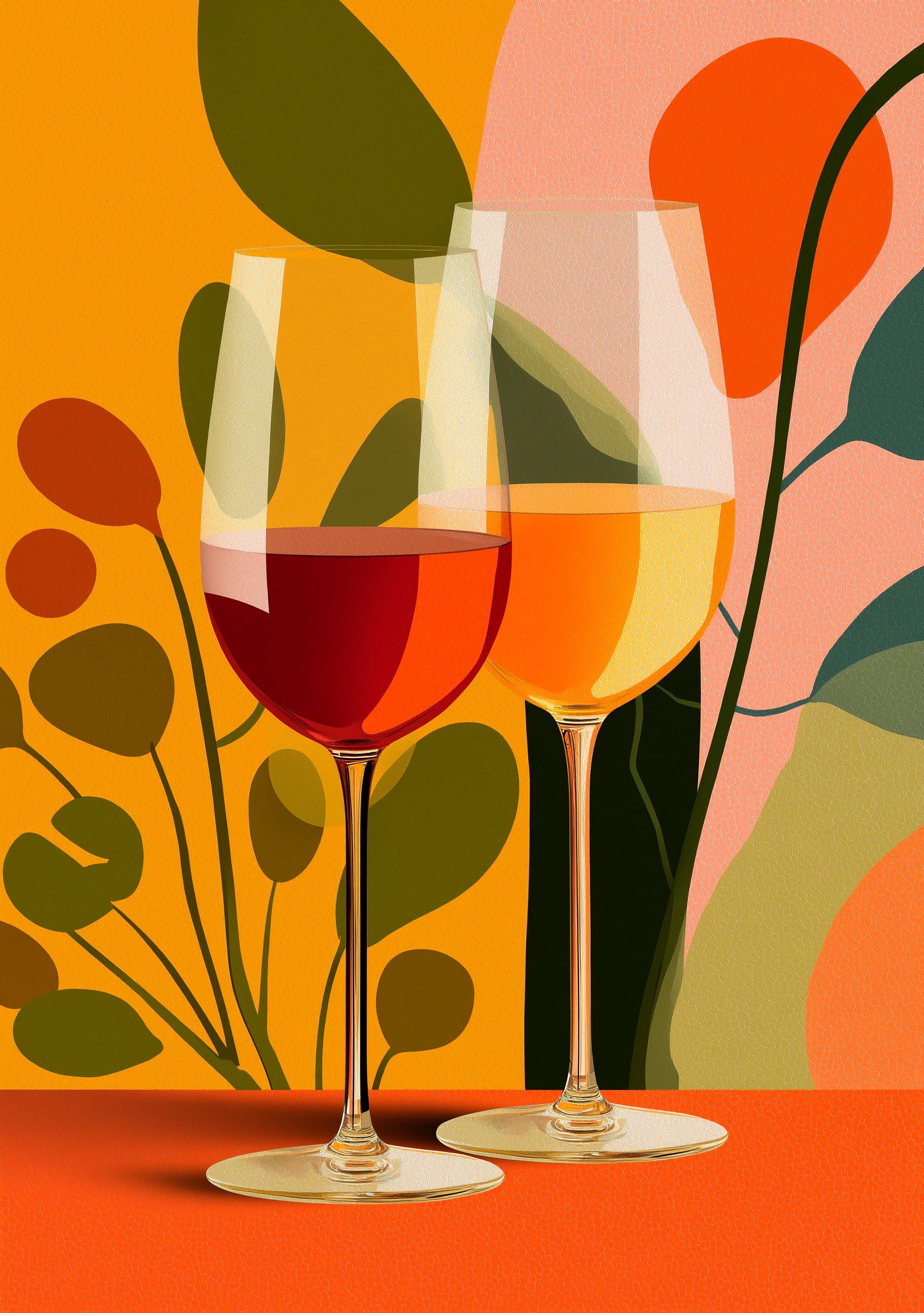 Autumn Wine Bottle Print 13