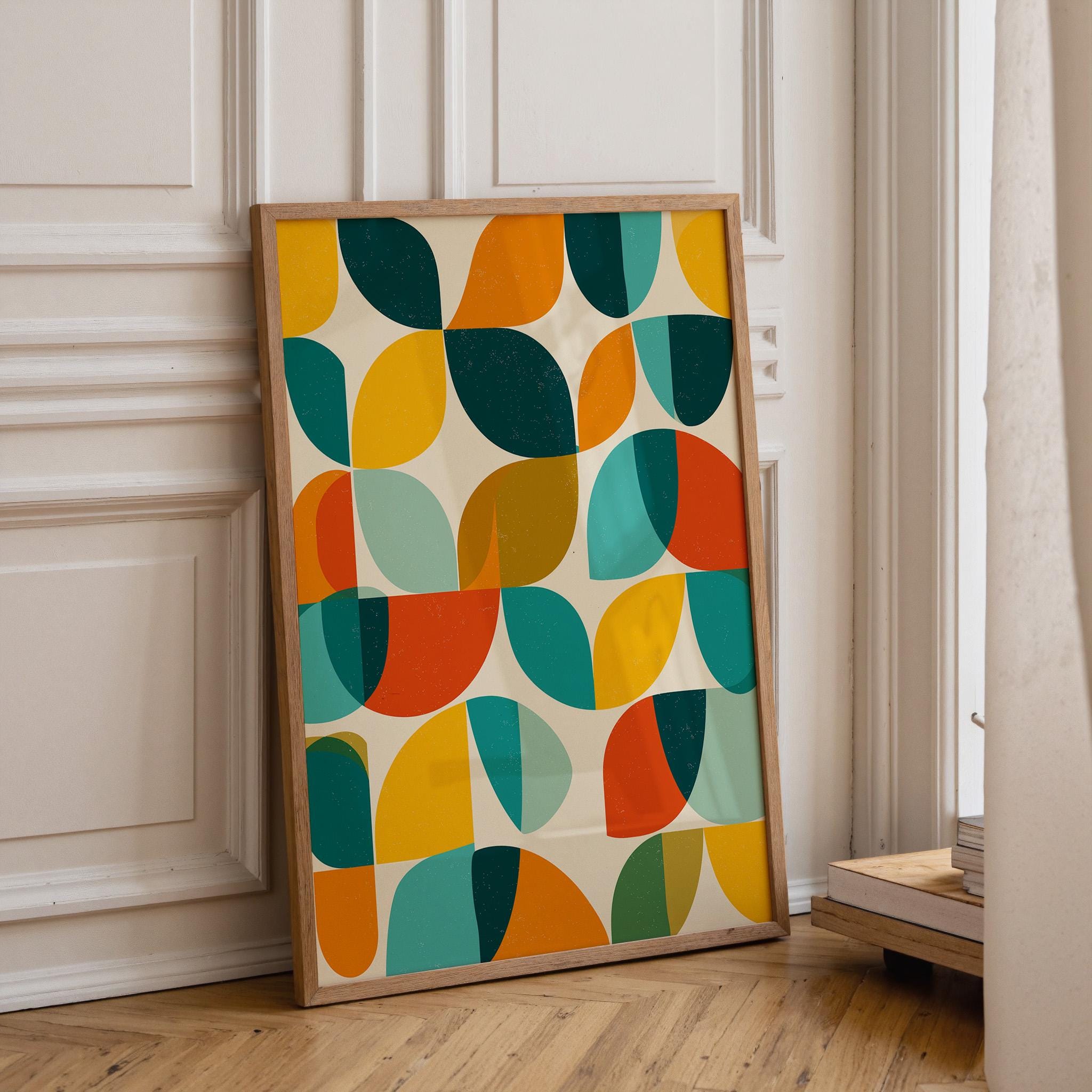 Mid-Century Modern Geometric Wall Art
