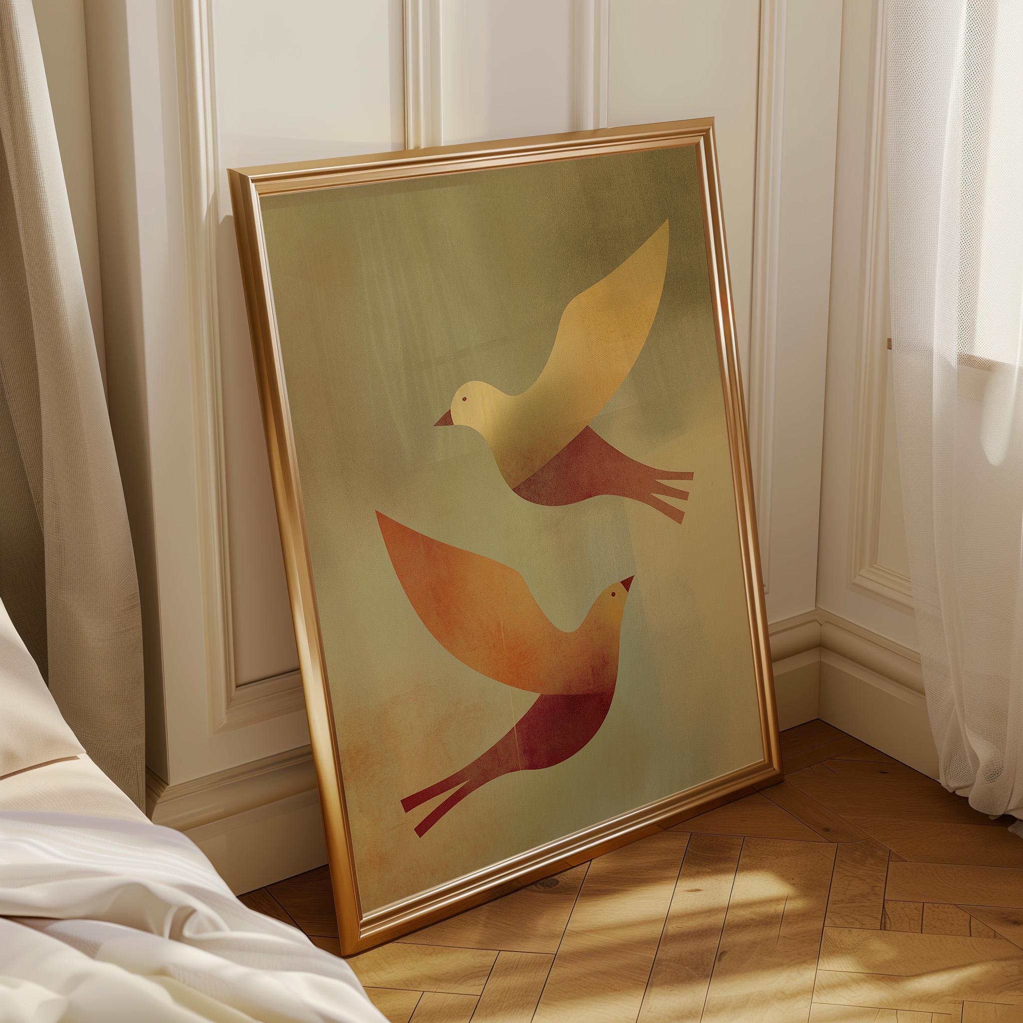 Mid Century Bird Wall Art
