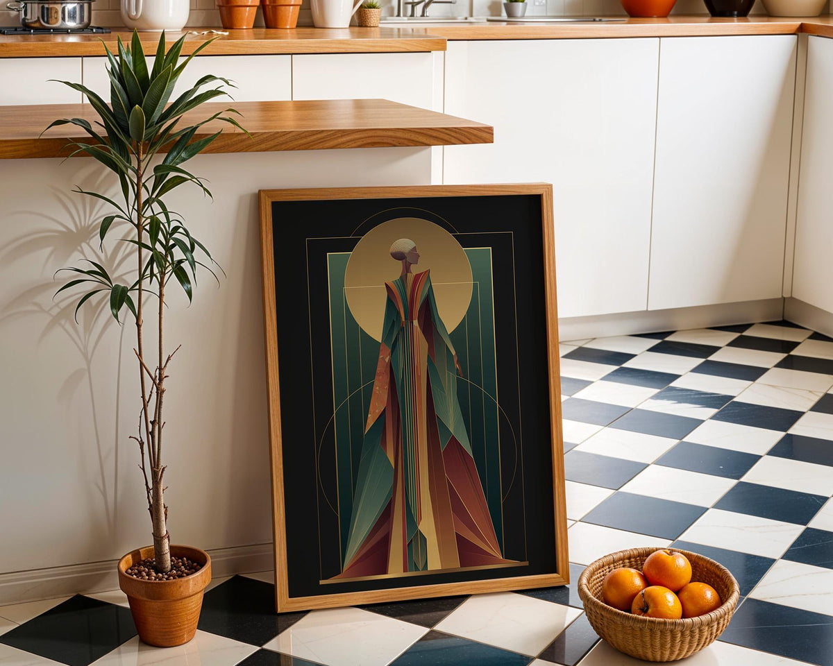 Art Deco Elegant Fashion IGeometric Figure Vintage Glamour Wall Art