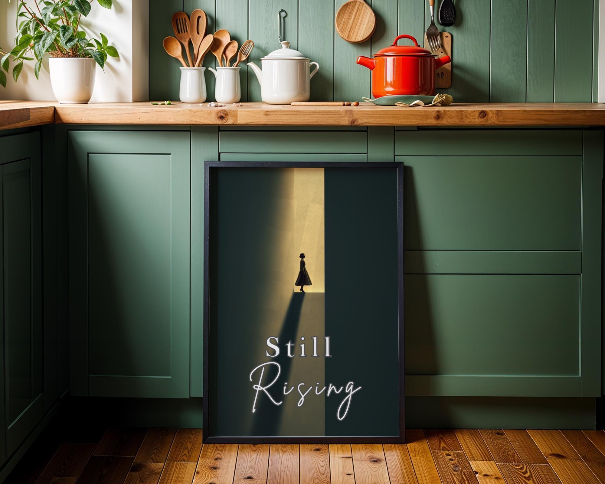 Feminist "Still Rising" Women’s Rights Quote Activist Wall Art by The Wall Art Studio