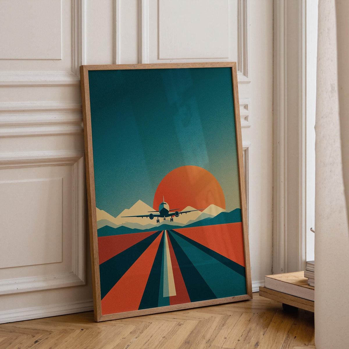Airplane Vintage Aviation Wall Art by The Wall Art Studio