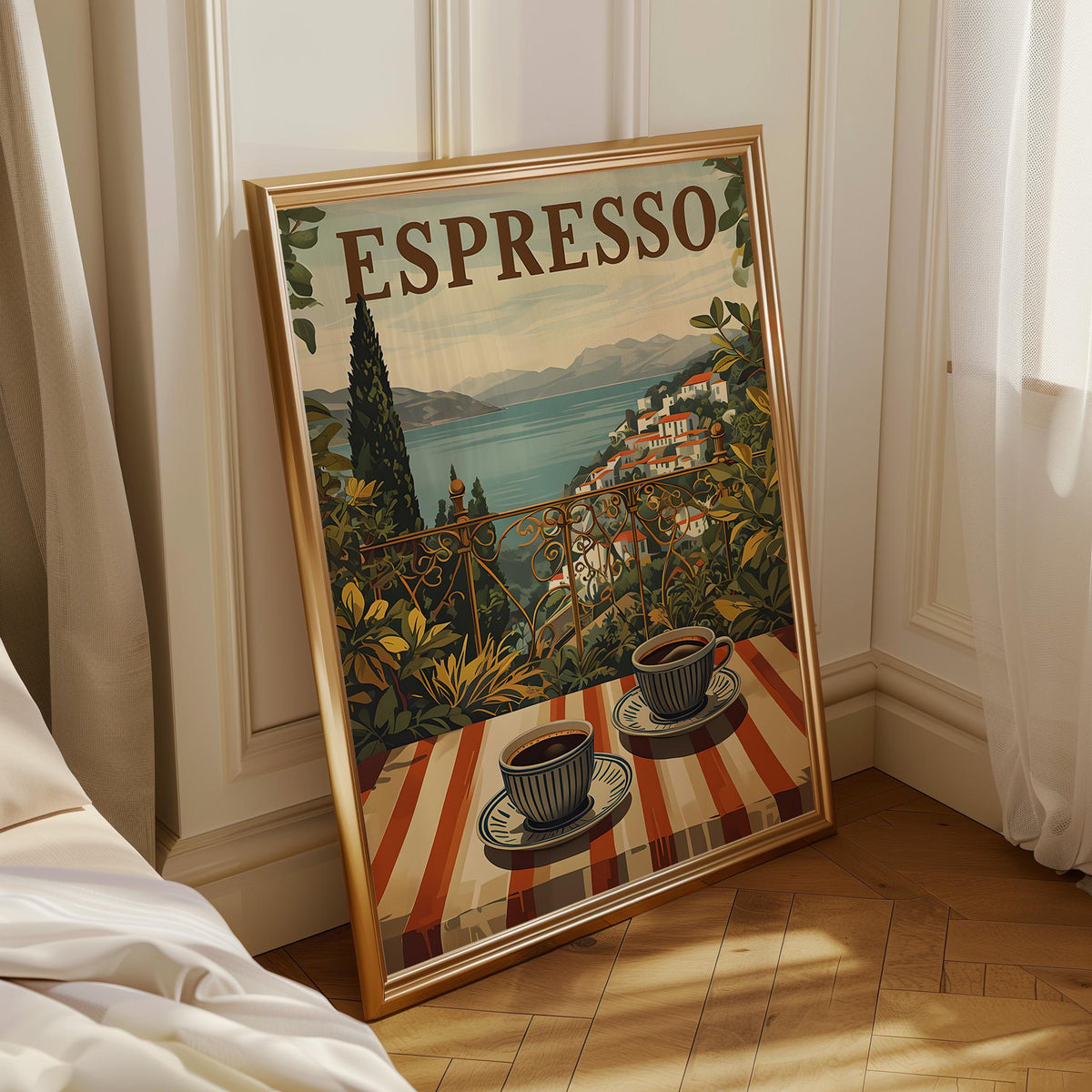 Espresso Kitchen Vintage Italian coffee Wall Art