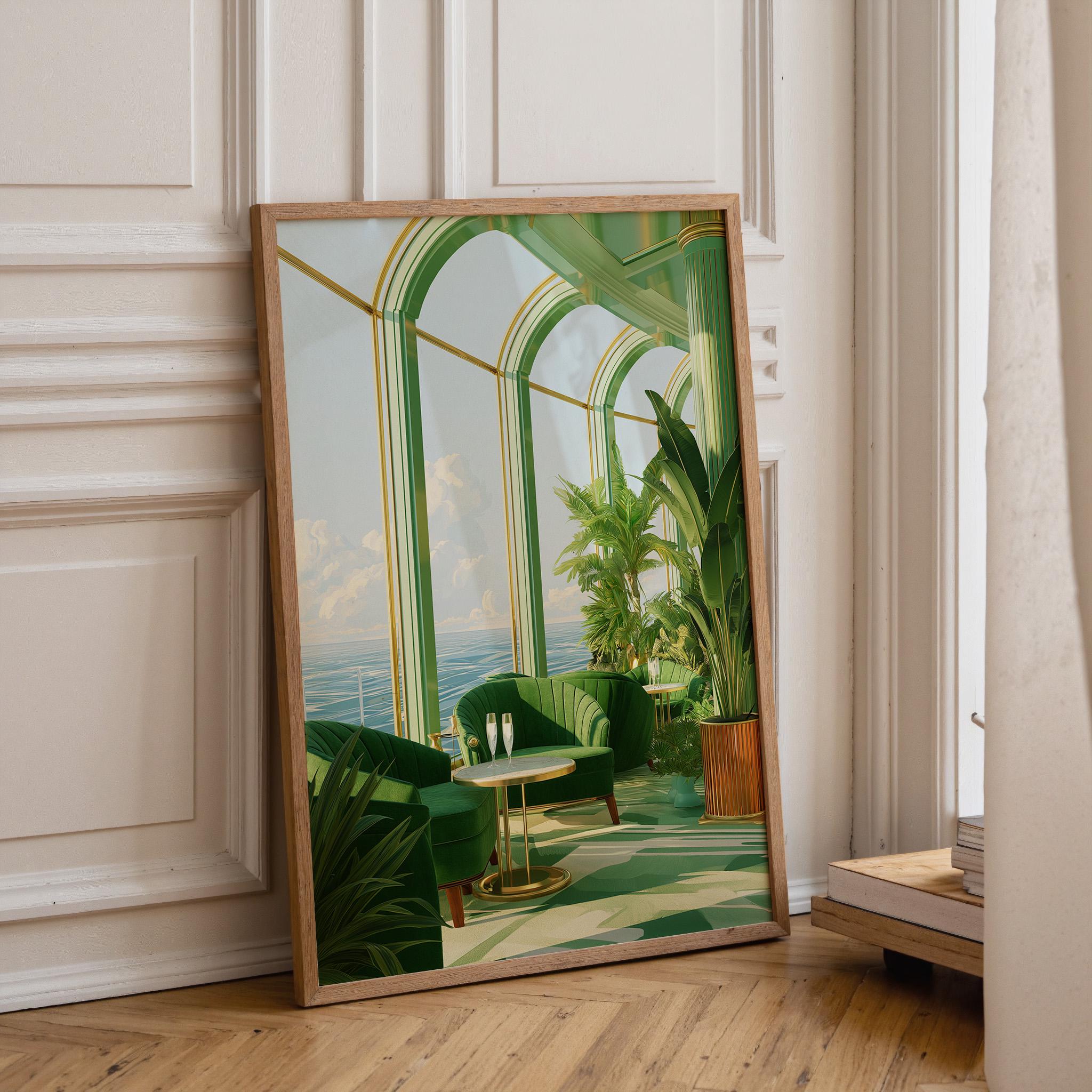 Luxury Art Deco Conservatory Wall Art by The Wall Art Studio