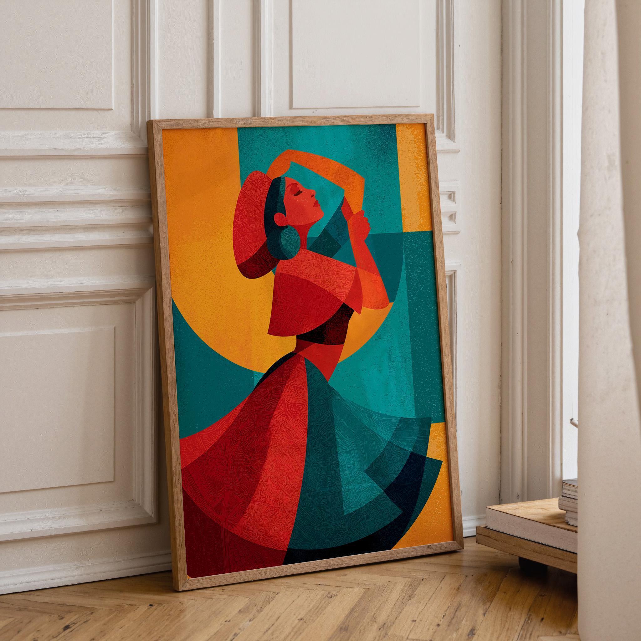 Hispanic-Inspired Feminist Bold Latin Colour Wall Art by The Wall Art Studio