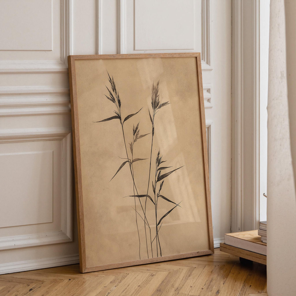 Wabi Sabi Botanical Neutral Minimalist Japandi Beige Wall Art