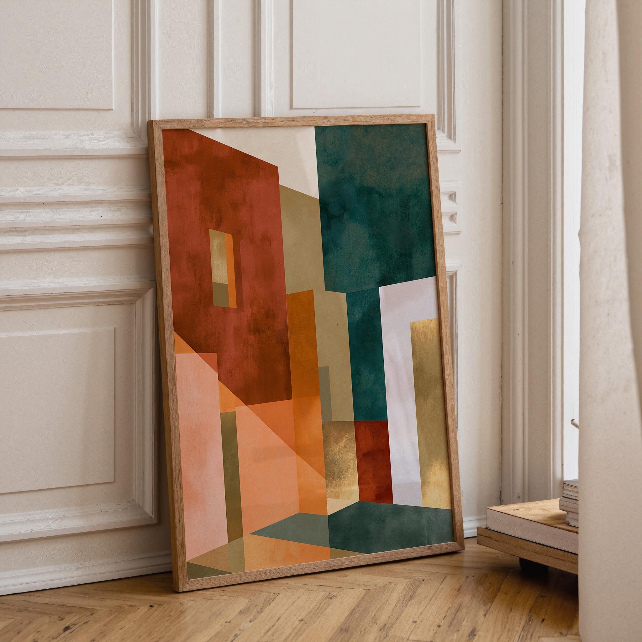 Neo Deco Abstract Architecture Wall Art by The Wall Art Studio