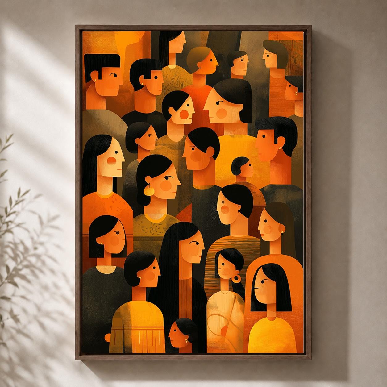 Diversity Multicultural CommunityInclusive Social Justice Framed Canvas by The Wall Art Studio - physical