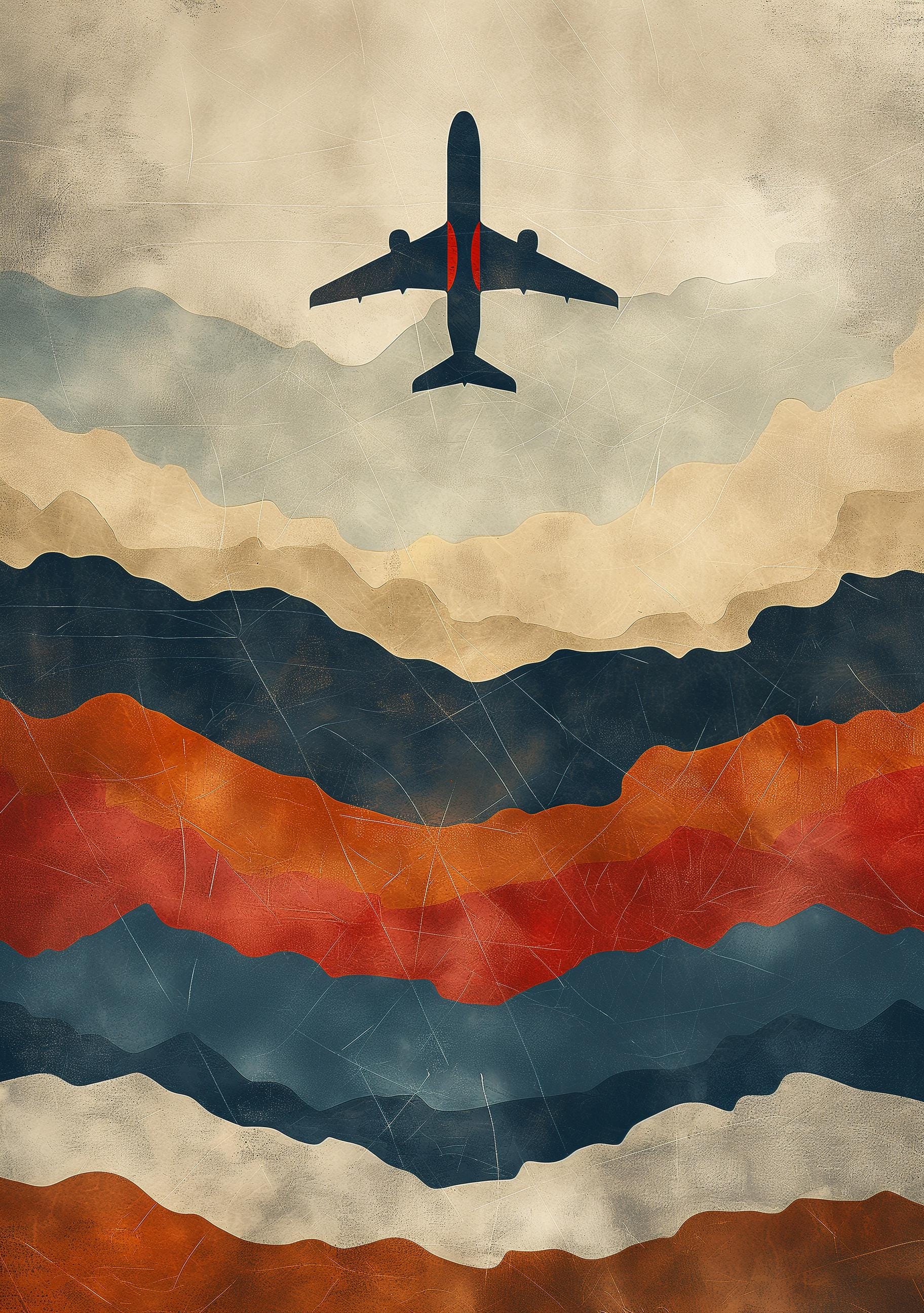 Minimalist Airplane Wall Art