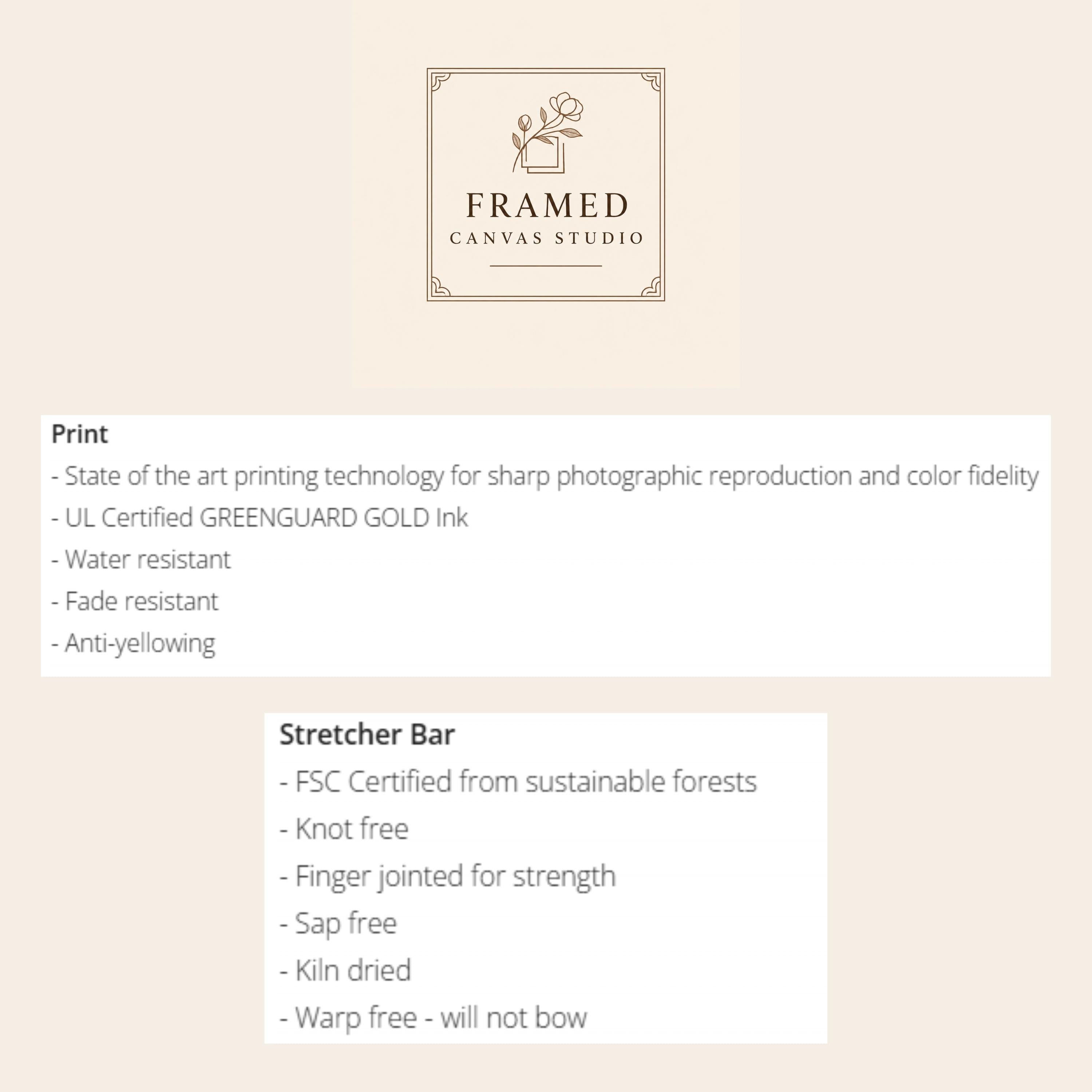 Art Deco Teal Gold Geometric Framed Canvas