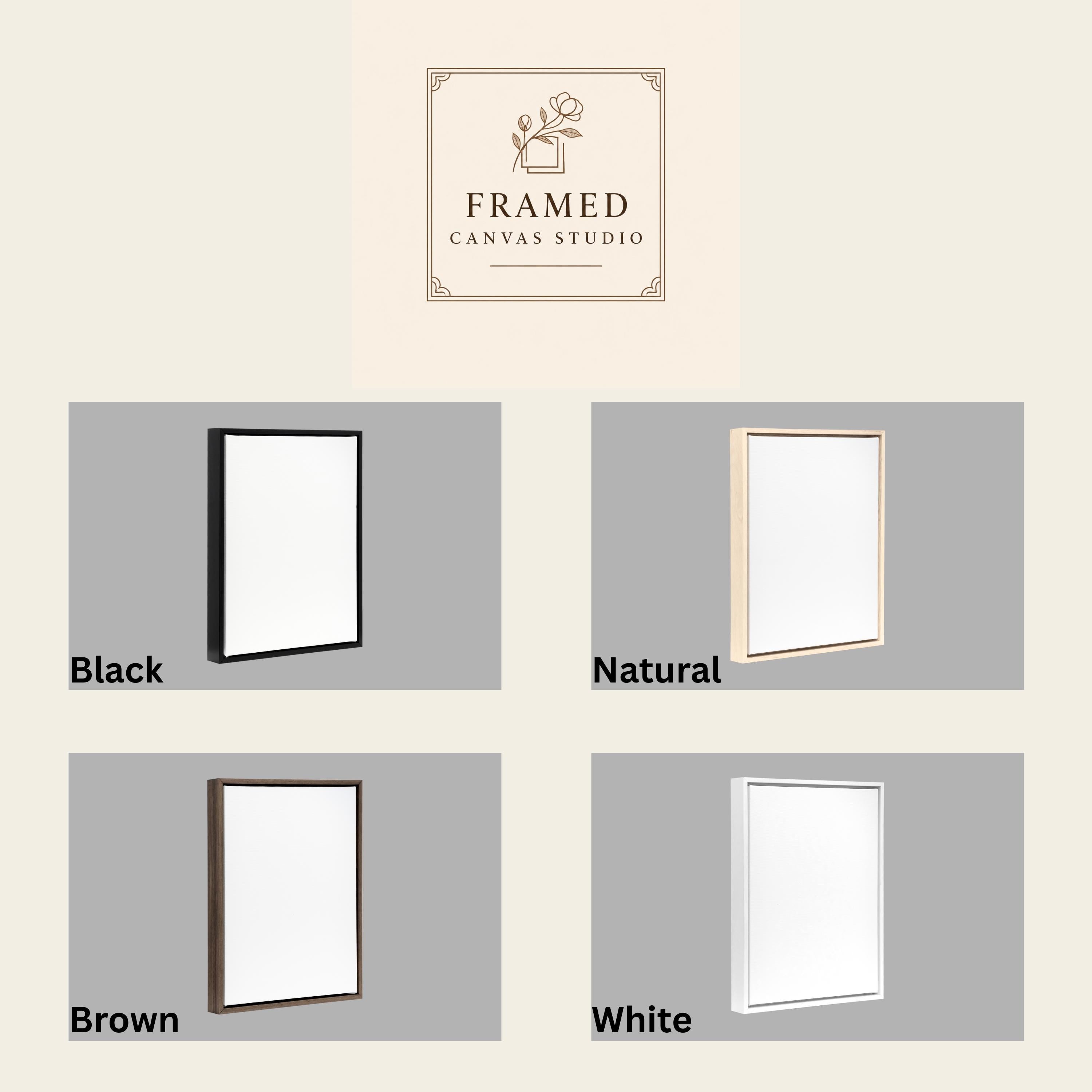 Santorini Framed Canvas Print