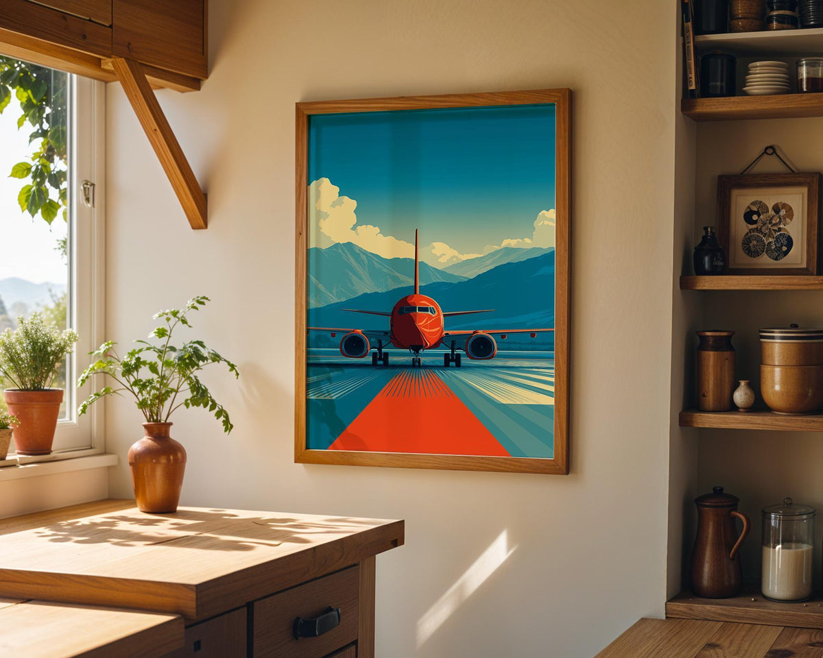 Vintage Aviation Airplane Wall Art by The Wall Art Studio