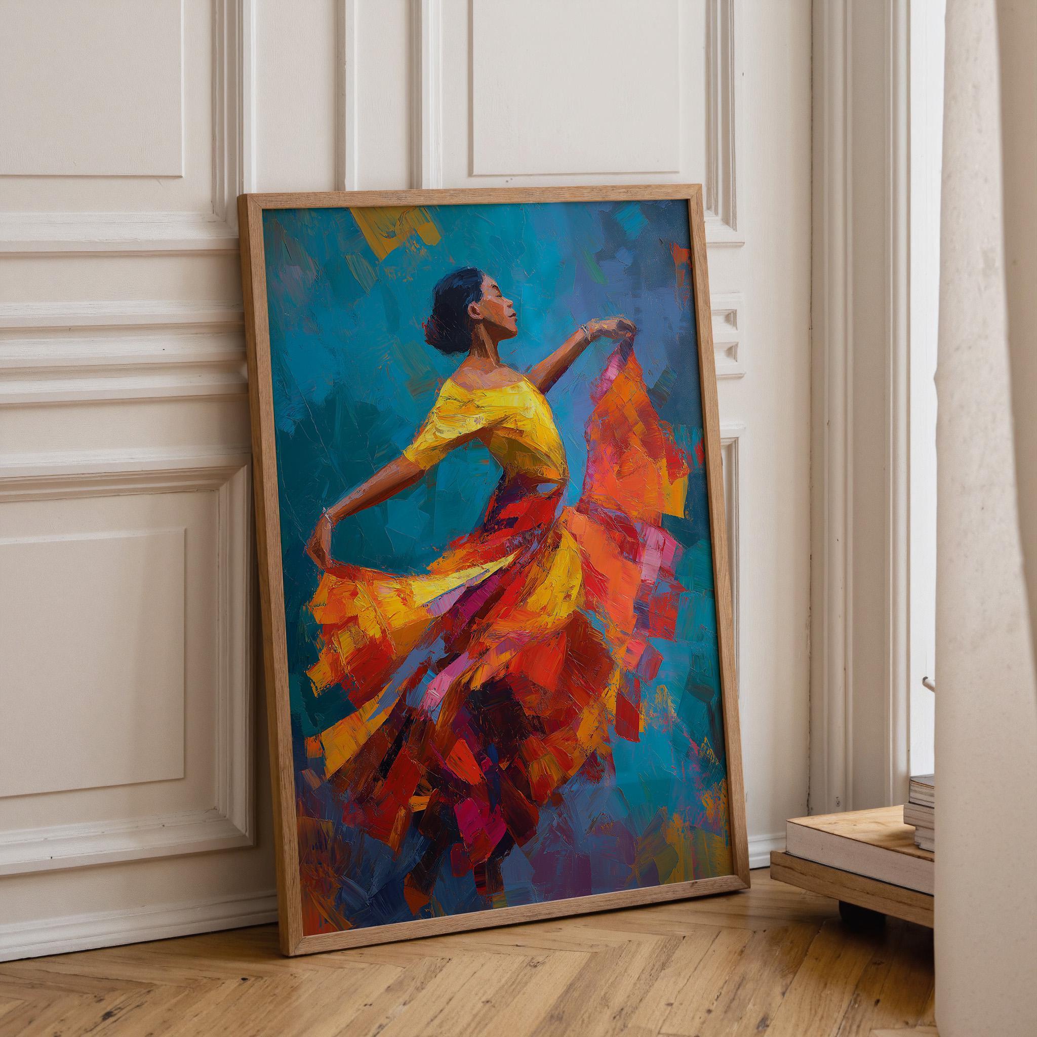 Puerto Rican Dancer Flamenco Latin Wall Art by The Wall Art Studio
