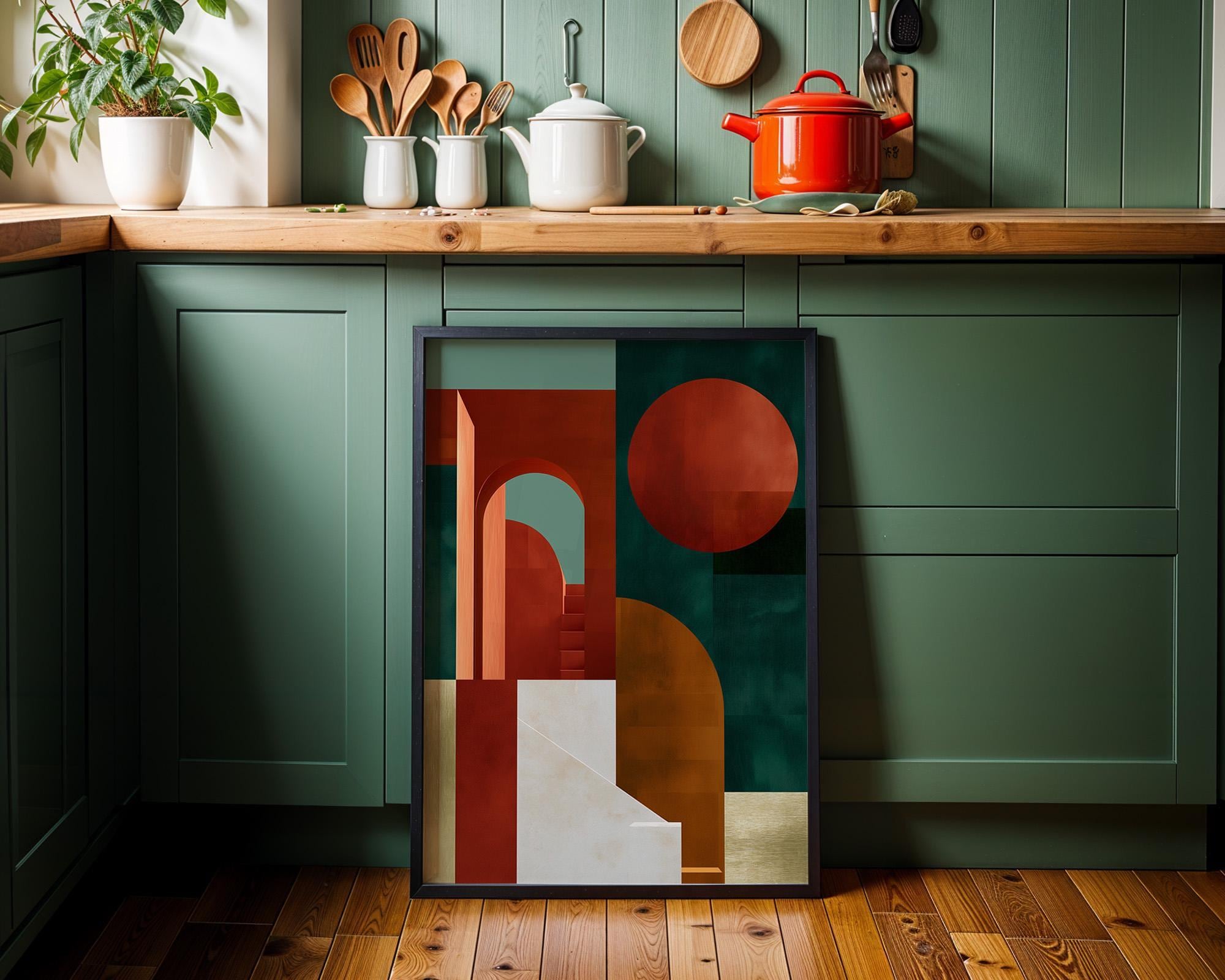 Geometric Architecture Neo Deco Arch Wall Art by The Wall Art Studio
