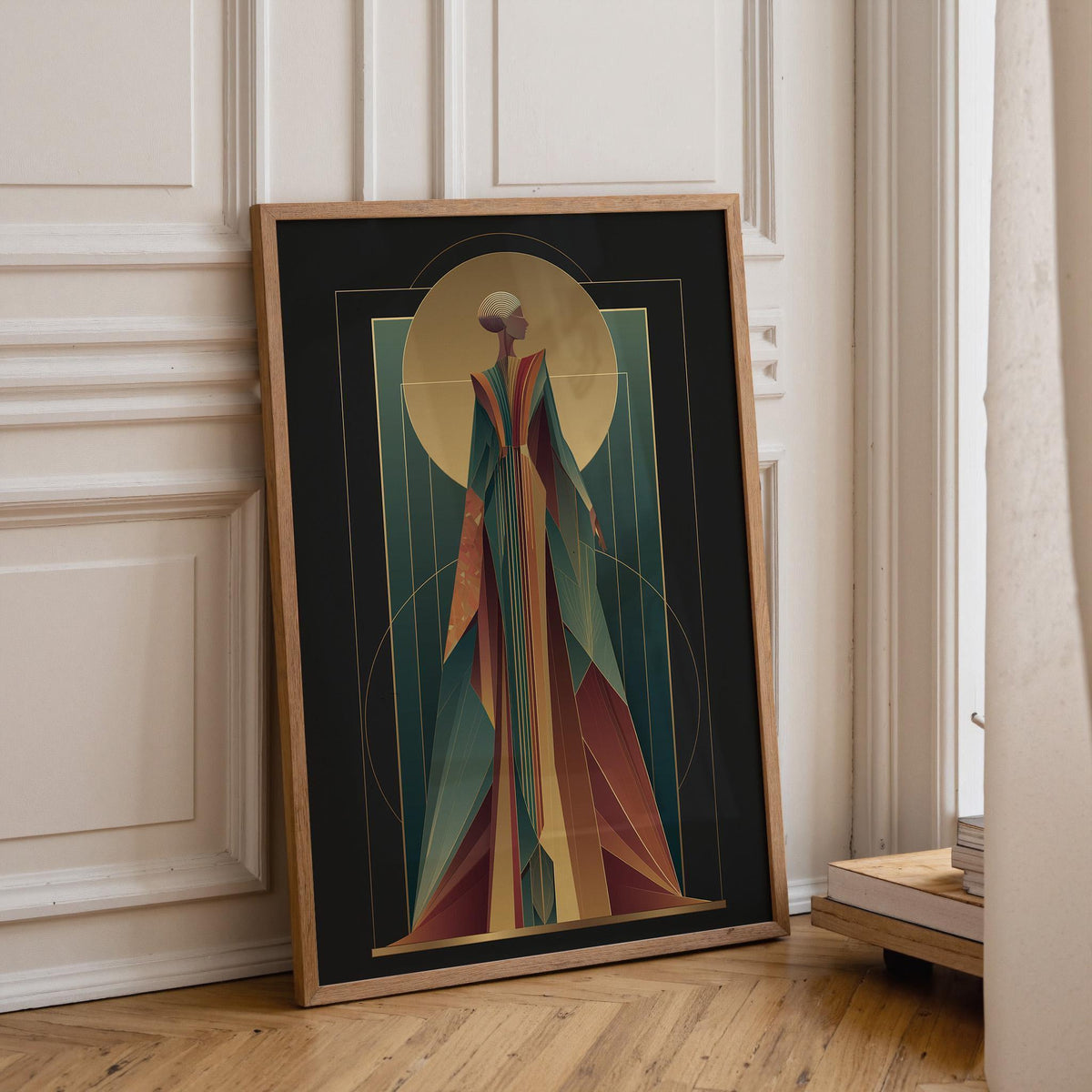 Art Deco Elegant Fashion IGeometric Figure Vintage Glamour Wall Art