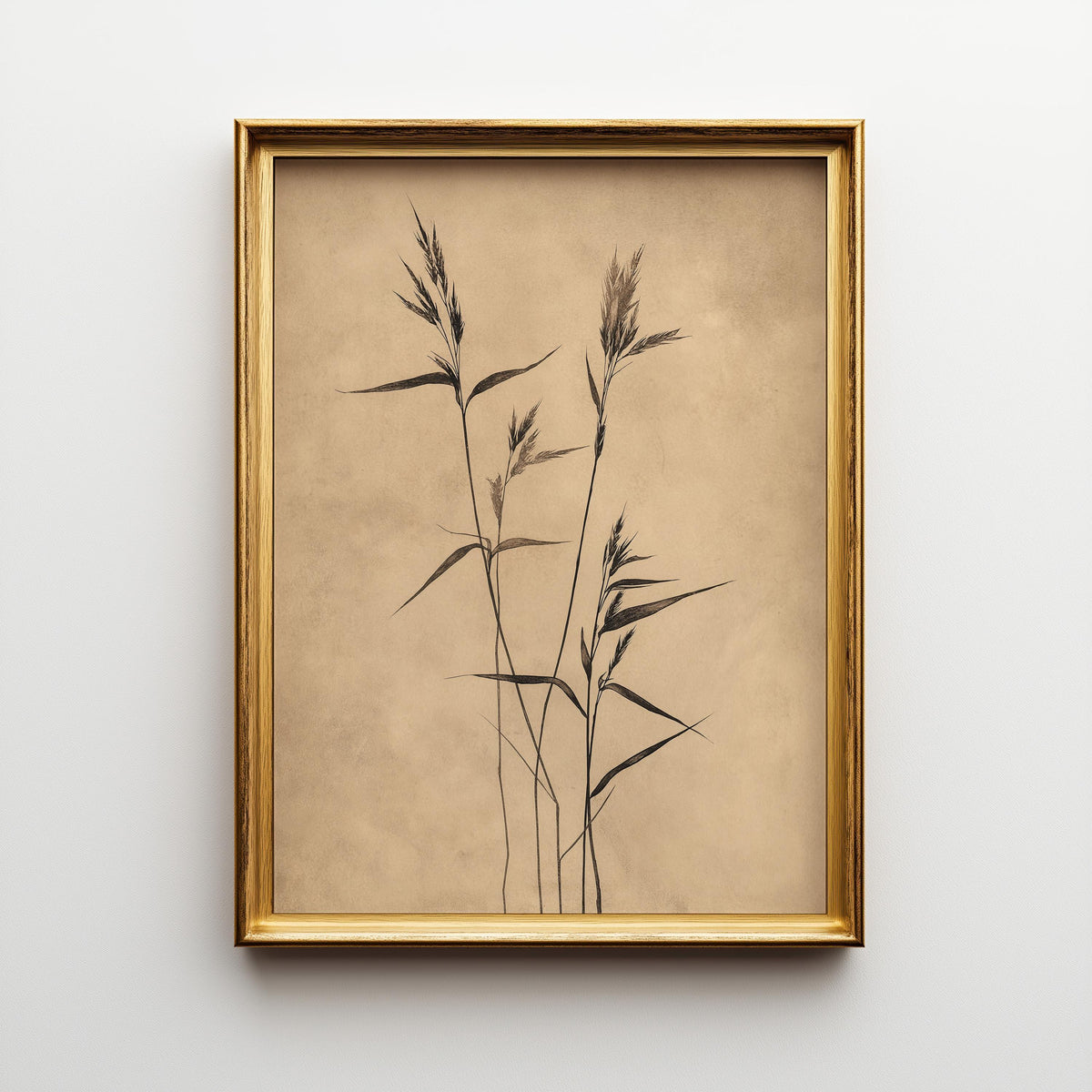 Wabi Sabi Botanical Neutral Minimalist Japandi Beige Wall Art