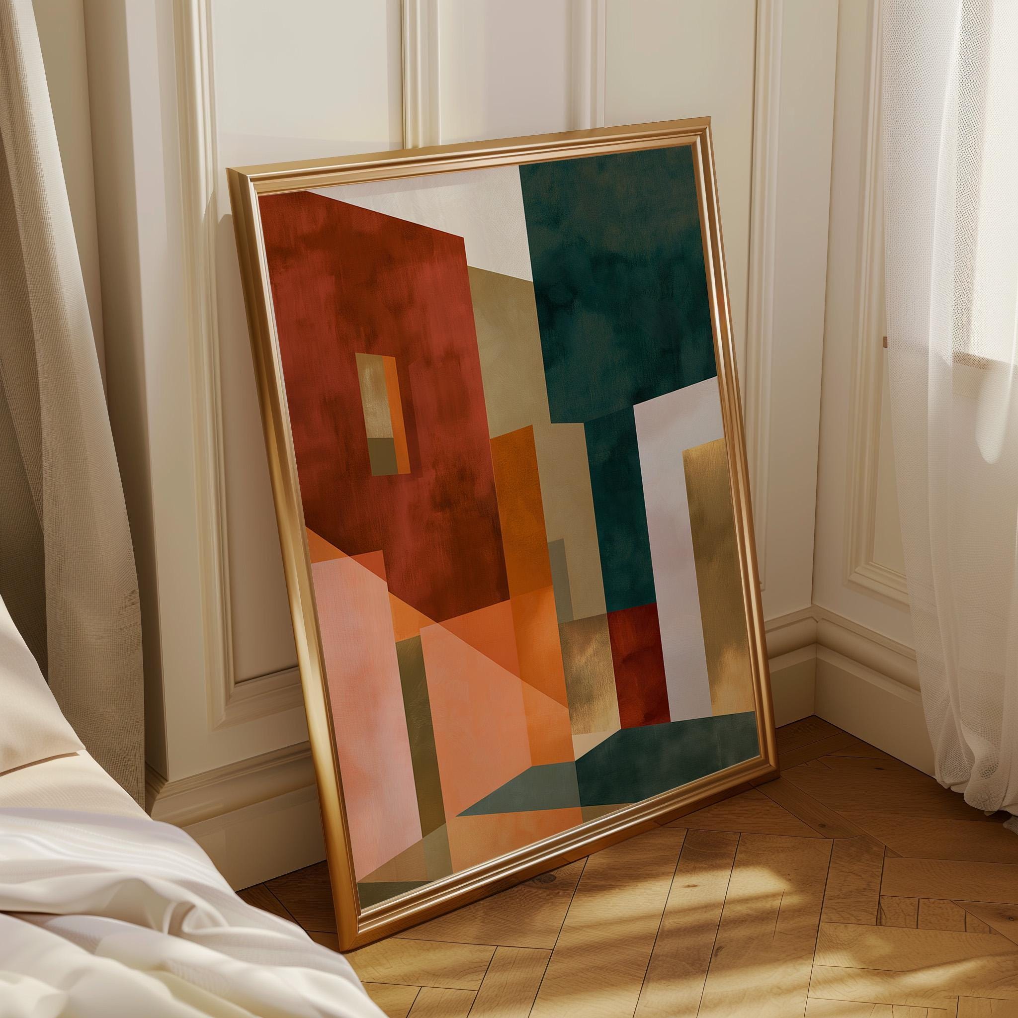 Neo Deco Abstract Architecture Wall Art by The Wall Art Studio