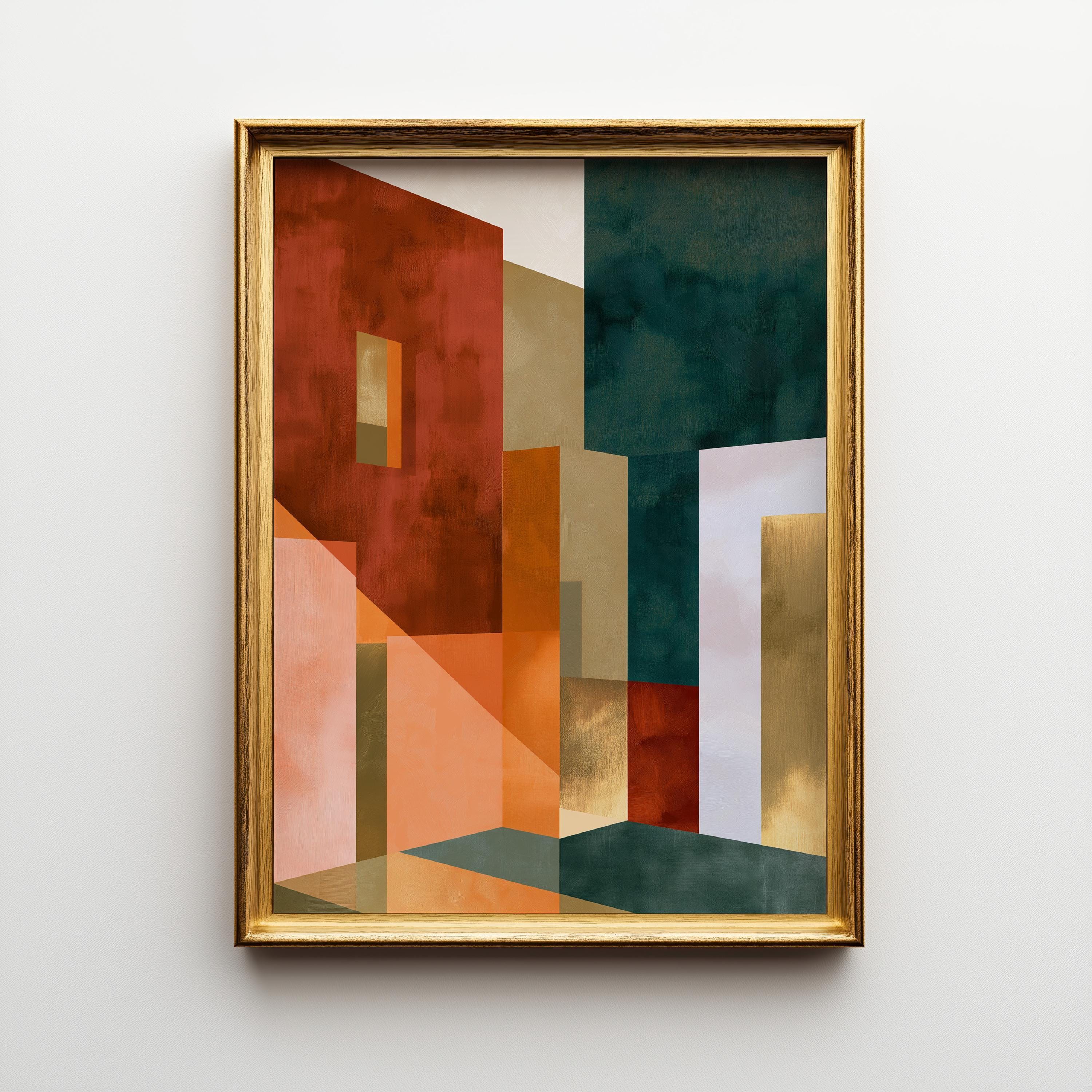 Neo Deco Abstract Architecture Wall Art by The Wall Art Studio