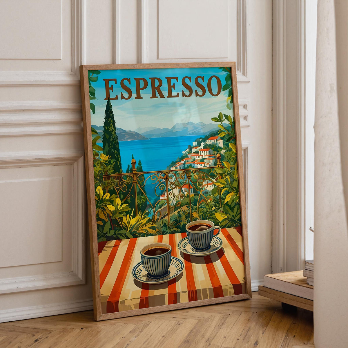 Espresso Vintage Travel Italian coffee Wall Art