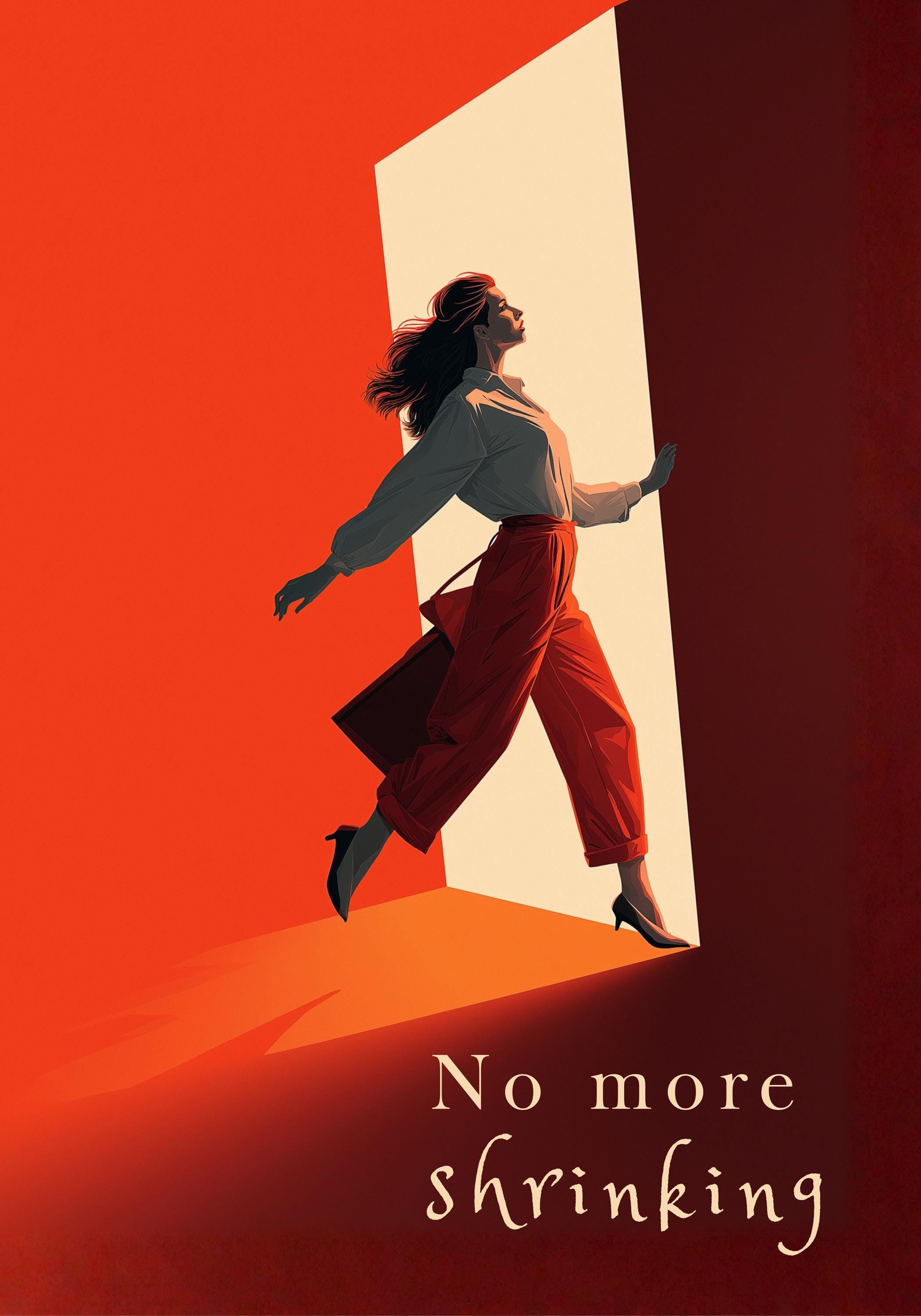 Feminist "No More Shrinking" Women’s Rights Quote Wall Art by The Wall Art Studio