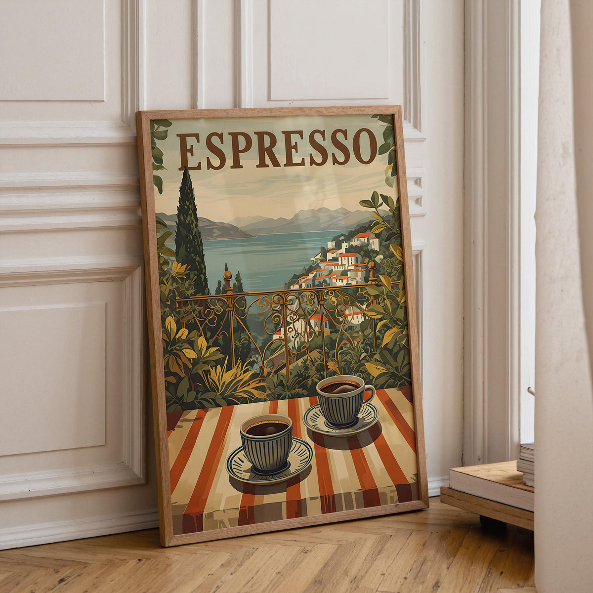 Espresso Kitchen Vintage Italian coffee Wall Art