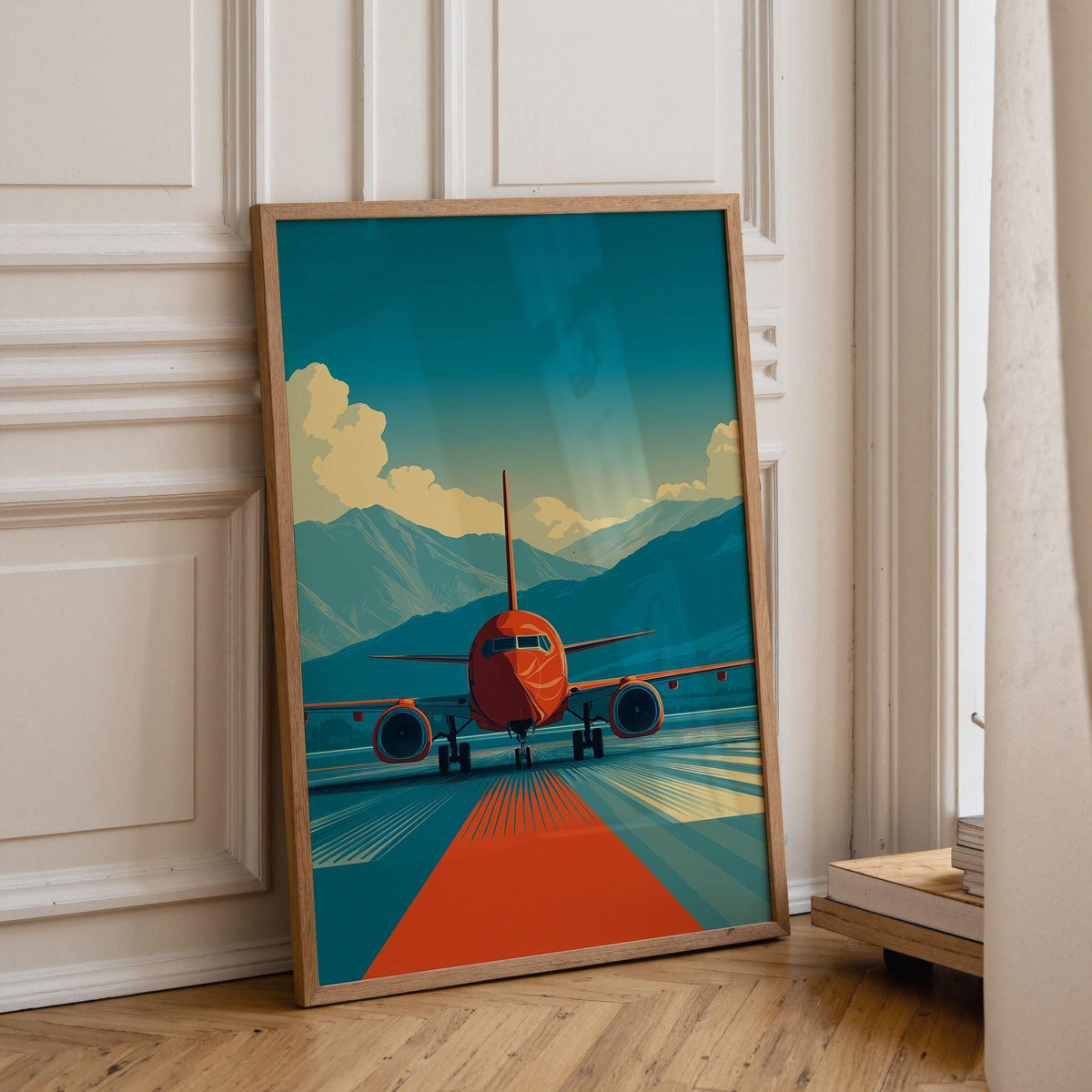 Vintage Aviation Airplane Wall Art by The Wall Art Studio