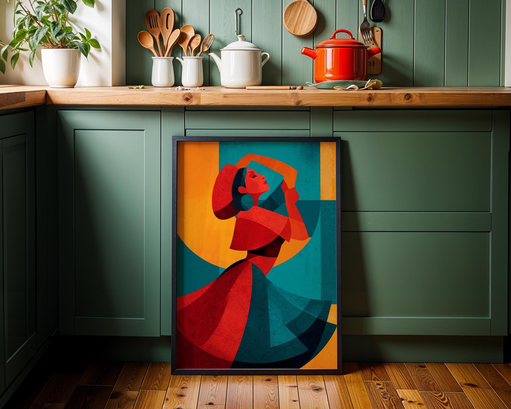Hispanic-Inspired Feminist Bold Latin Colour Wall Art by The Wall Art Studio