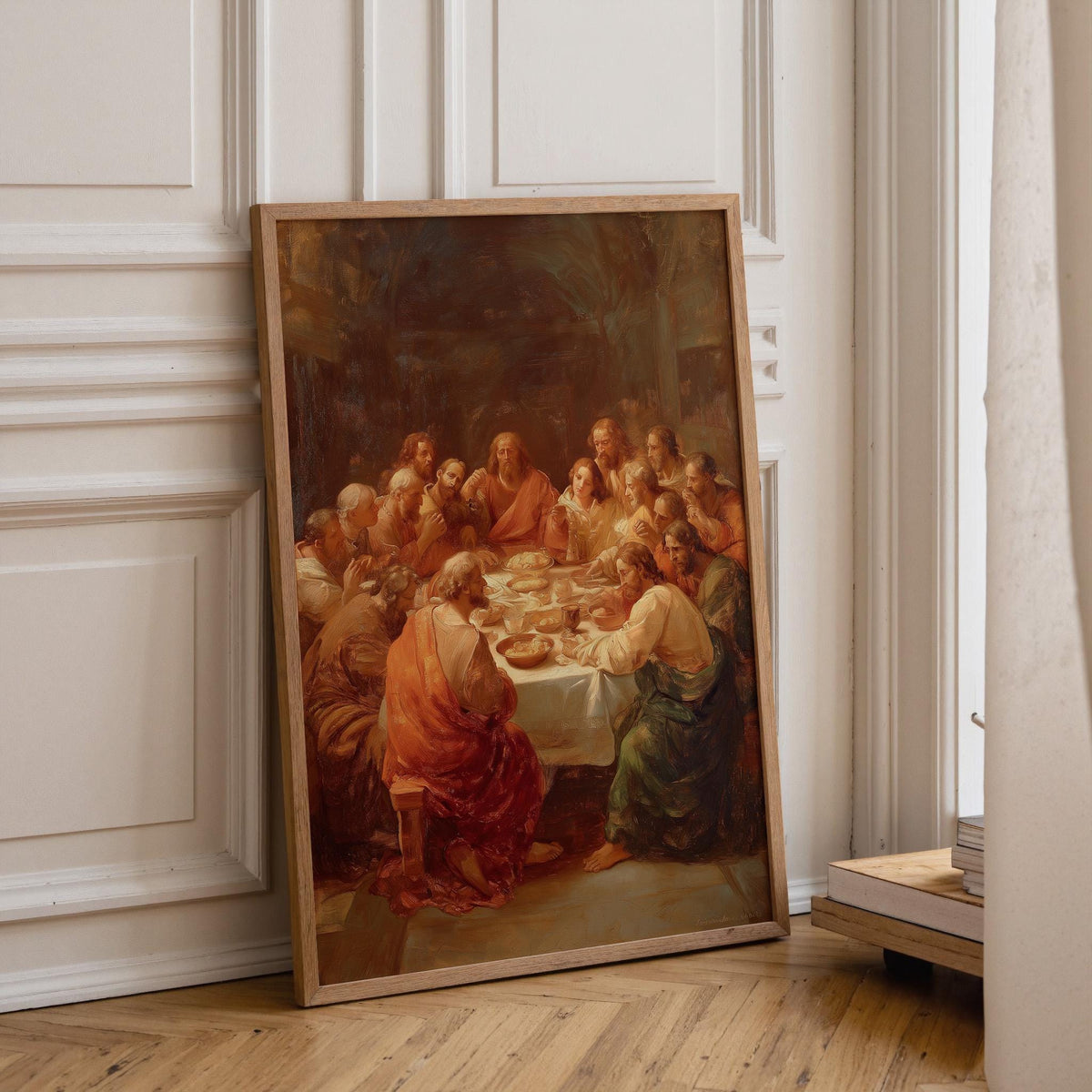 Last Supper Christian Vintage Religious Jesus Wall Art by The Wall Art Studio