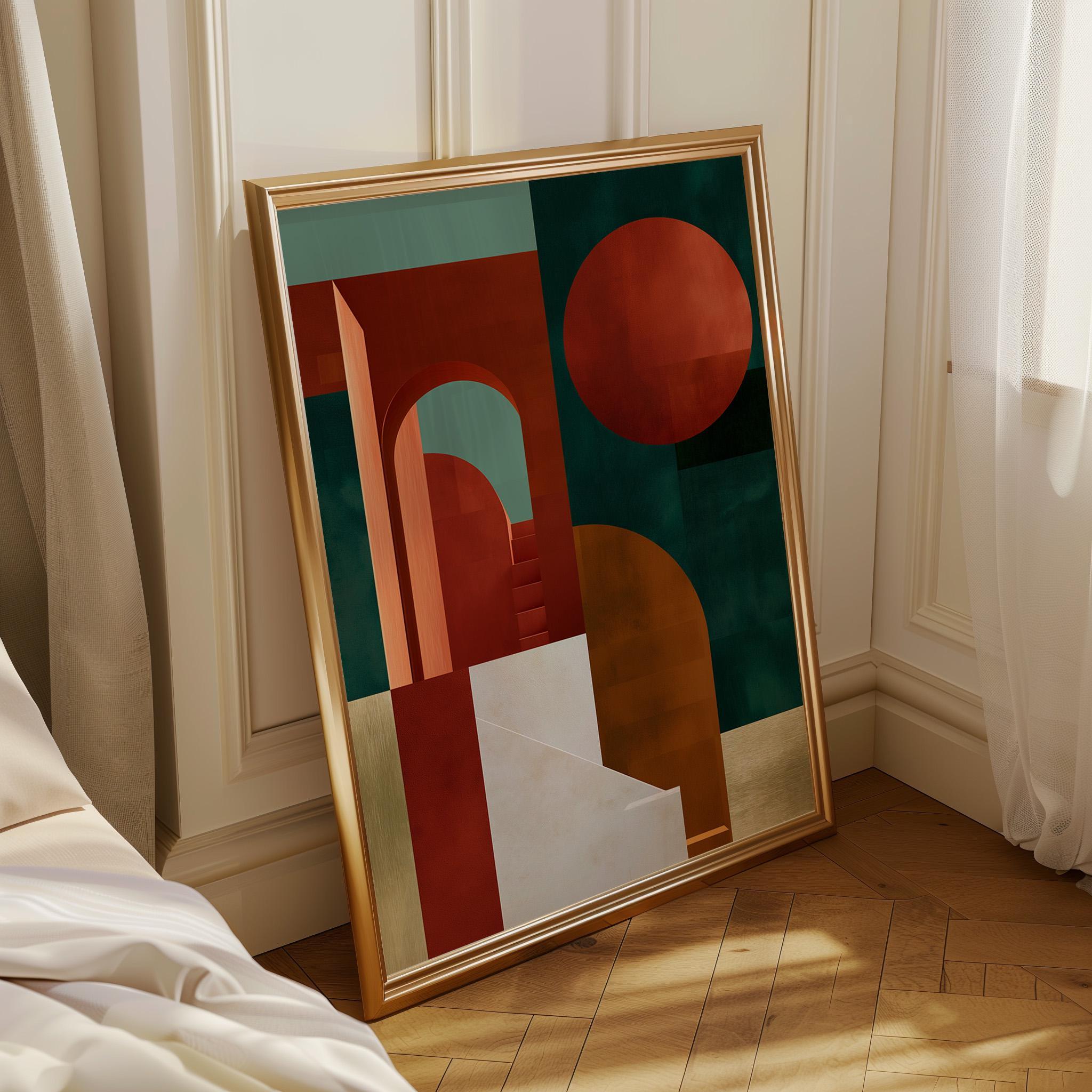 Geometric Architecture Neo Deco Arch Wall Art by The Wall Art Studio
