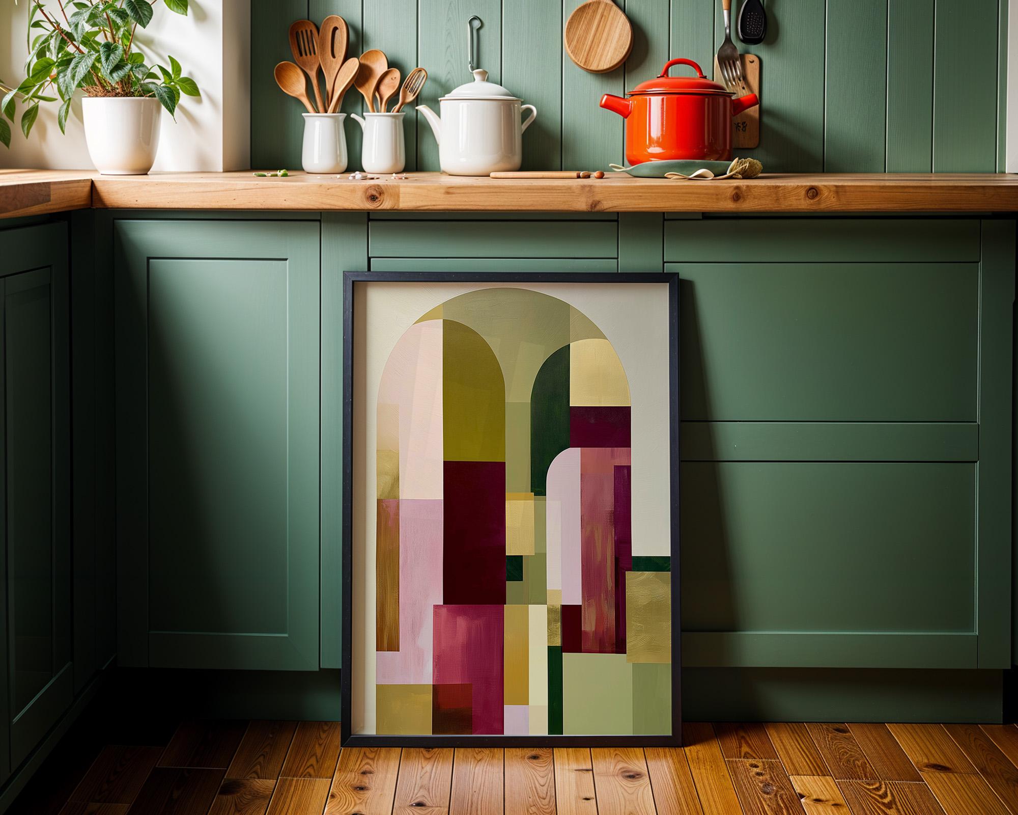 Modern Luxury Neo Deco Arch Geometric Wall Art by The Wall Art Studio