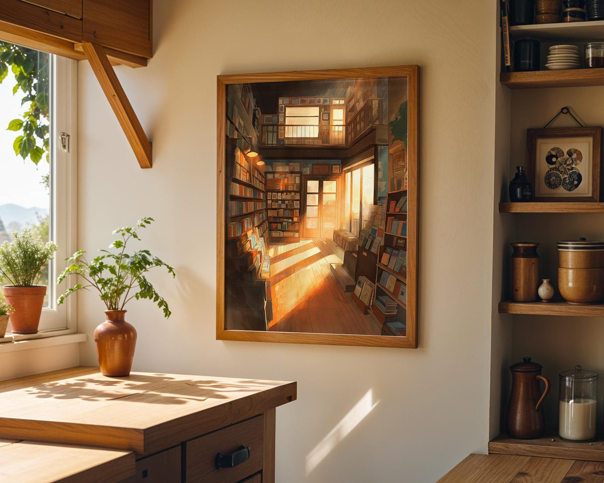 Record Shop Indie Music Vintage Vinyl Wall Art by The Wall Art Studio