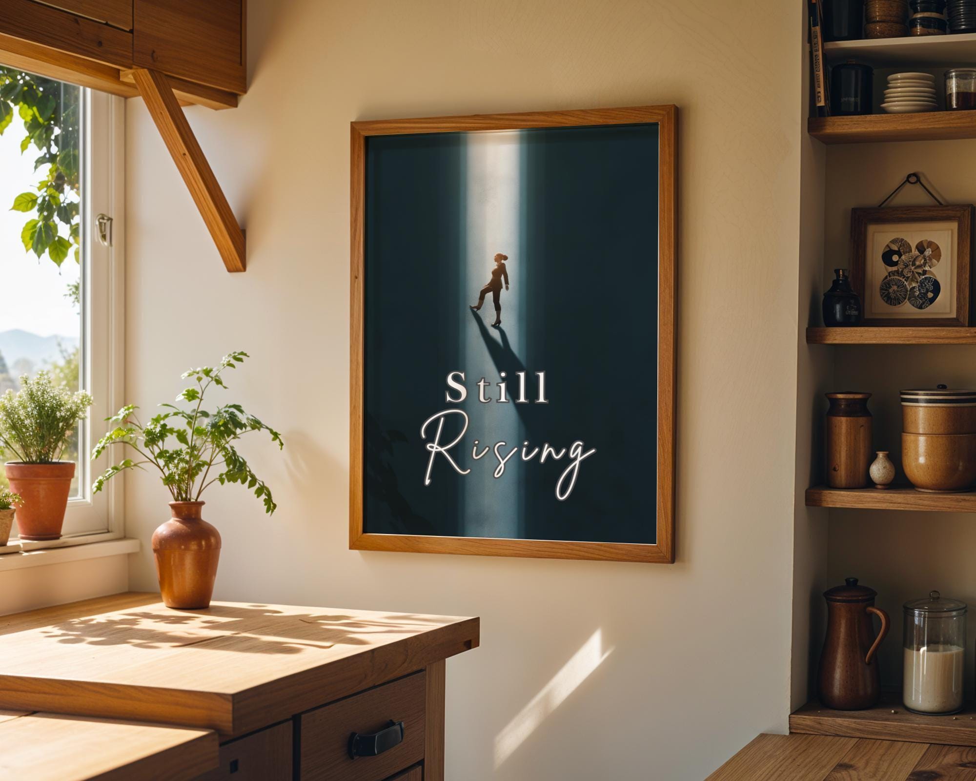 Feminist "Still Rising" Women’s Rights Quote Empowerment Activist Wall Art by The Wall Art Studio