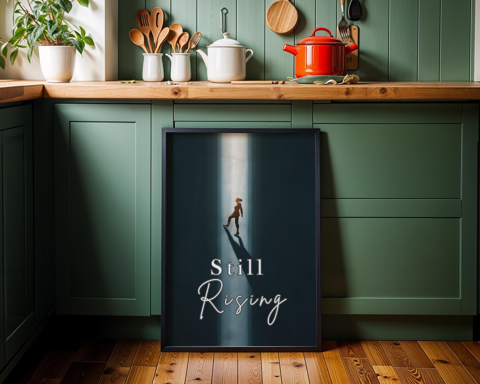 Feminist "Still Rising" Women’s Rights Quote Empowerment Activist Wall Art by The Wall Art Studio
