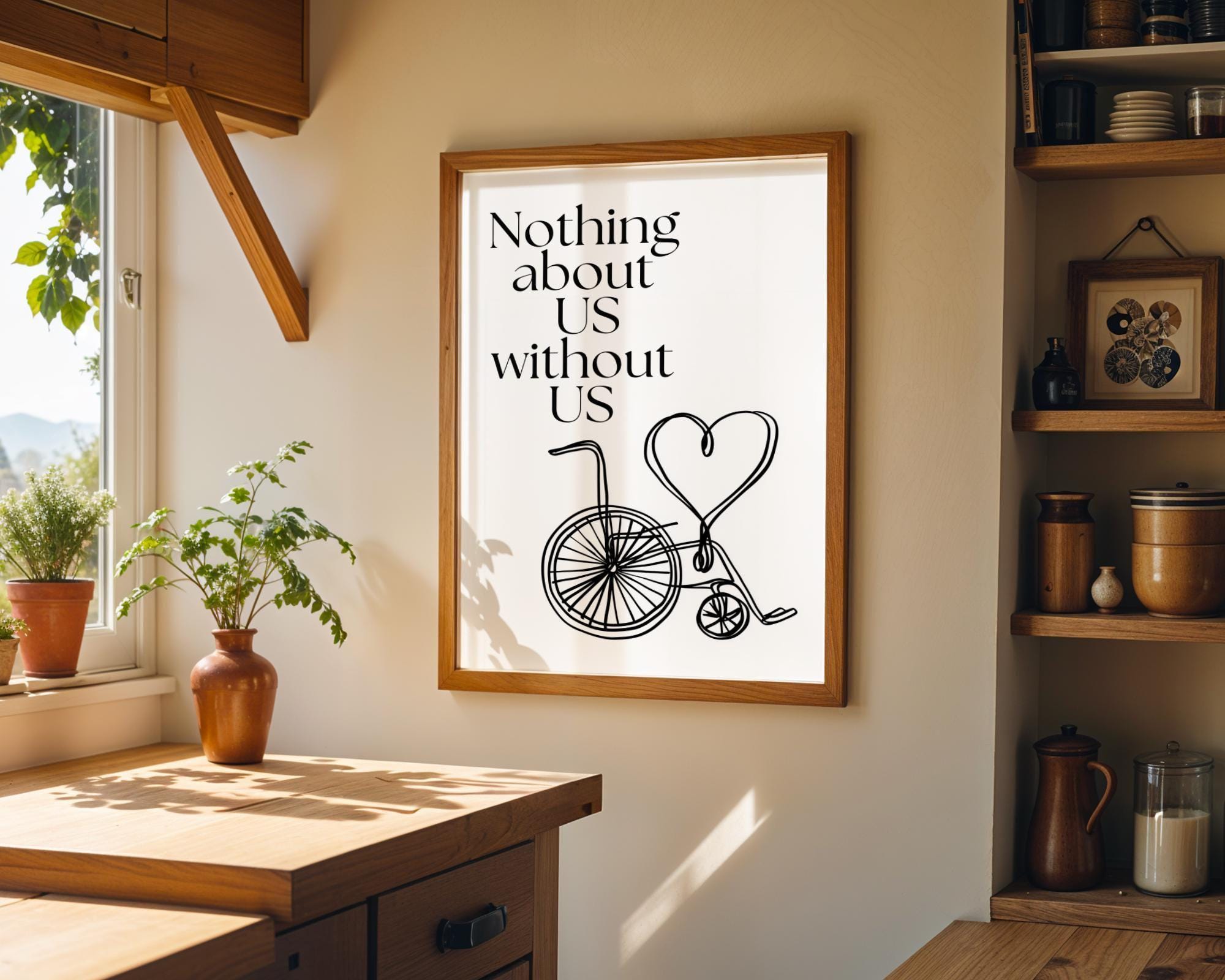 Social Justice "Nothing About Us Without Us" Inclusive Empowerment Equality Wall Art by The Wall Art Studio