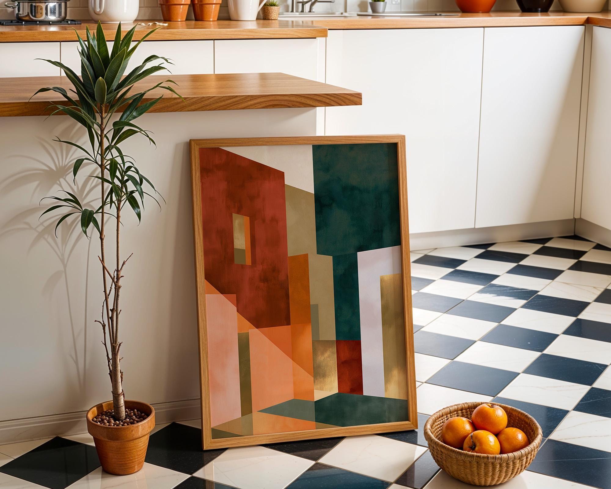 Neo Deco Abstract Architecture Wall Art by The Wall Art Studio