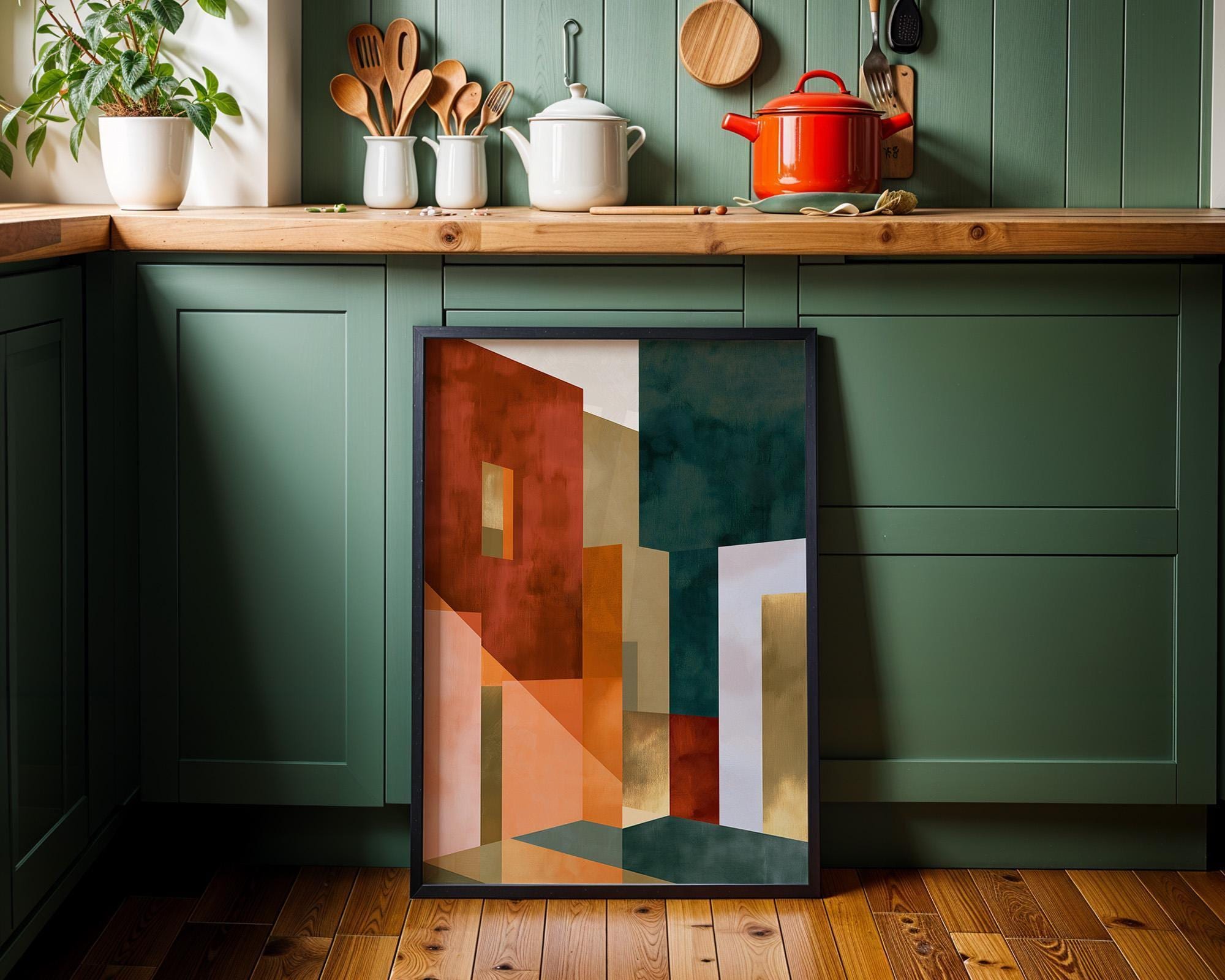 Neo Deco Abstract Architecture Wall Art by The Wall Art Studio