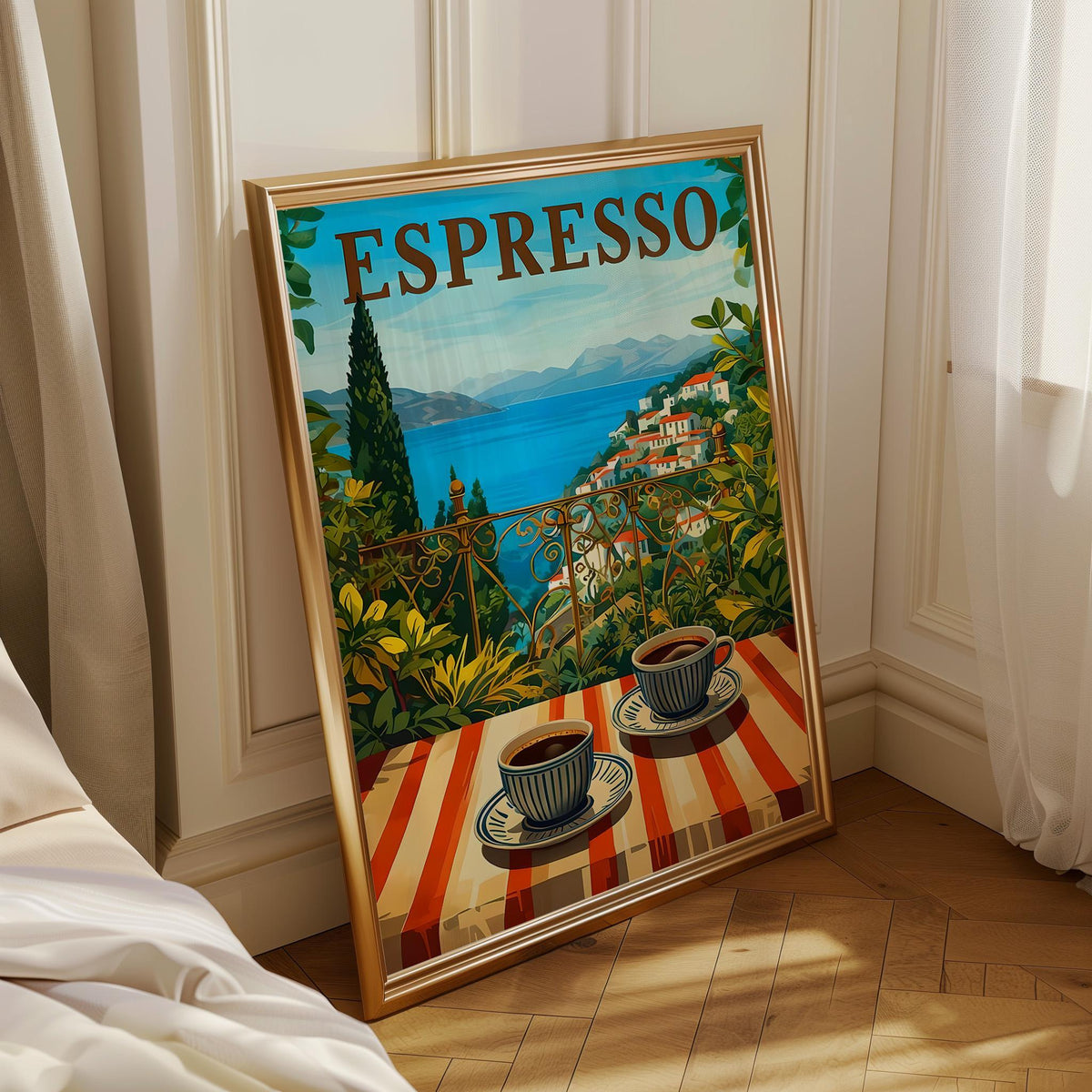 Espresso Vintage Travel Italian coffee Wall Art