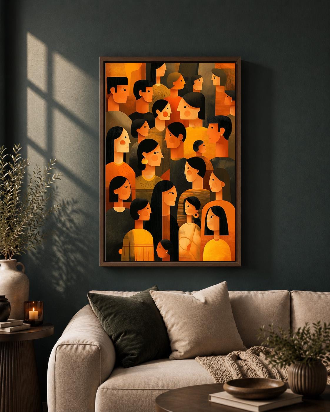 Diversity Multicultural CommunityInclusive Social Justice Framed Canvas by The Wall Art Studio - physical
