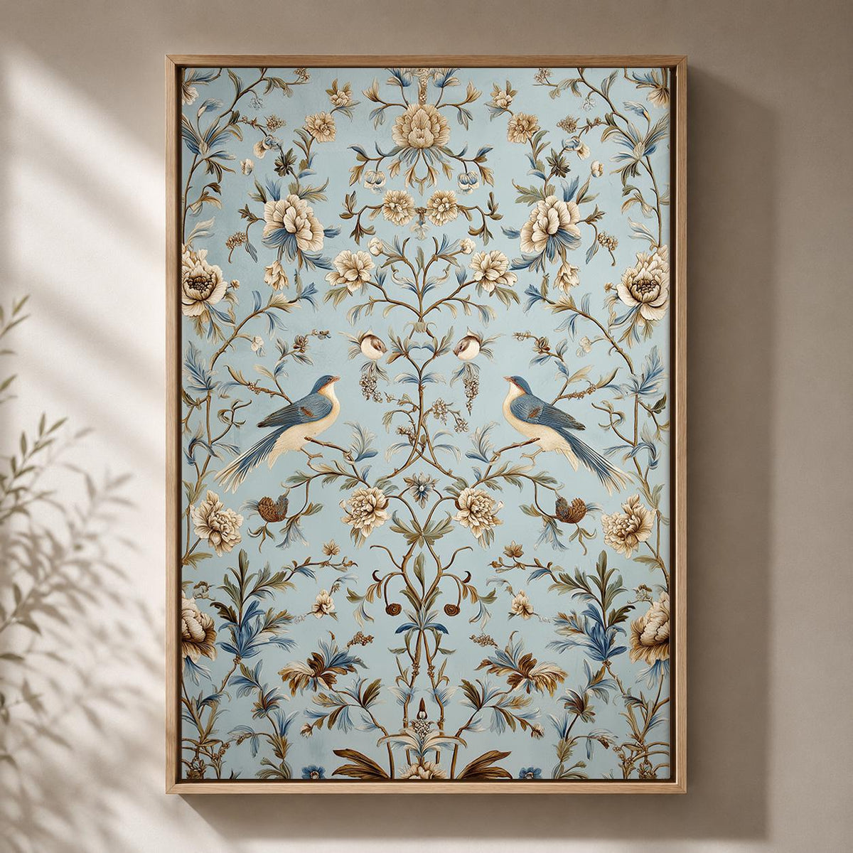 Chinoiserie Framed Canvas