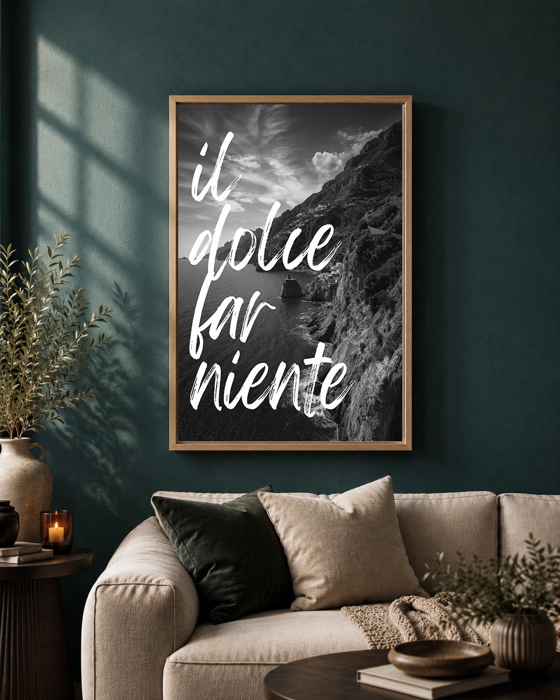 Il Dolce Far Niente Amalfi Coast Italy (Framed Canvas)