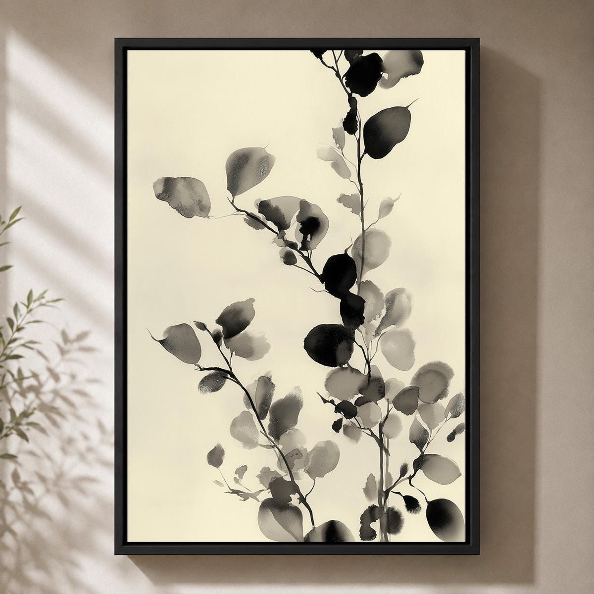 Black & White Framed Canvas
