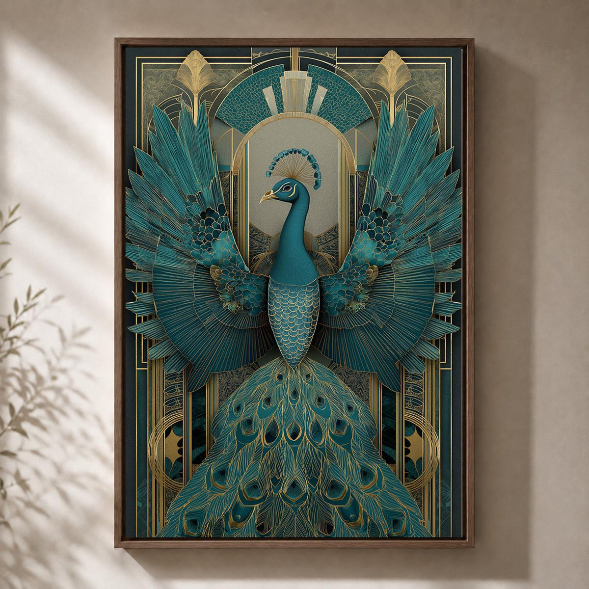 Art Deco Framed Canvas