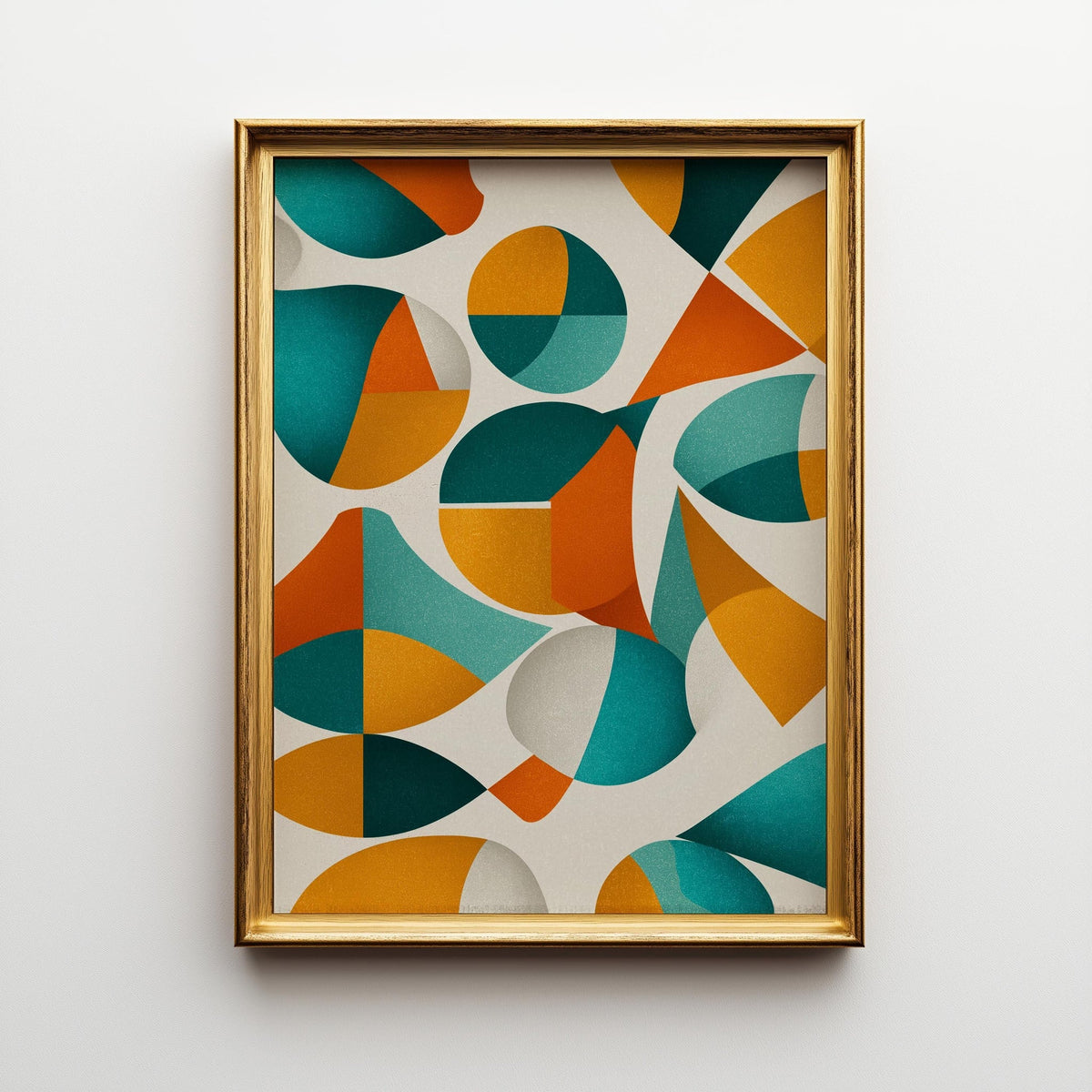 Mid-Century Modern Geometric Wall Art • Retro Abstract Shapes Print • Minimalist Bauhaus style Décor • MCM by The Wall Art...
